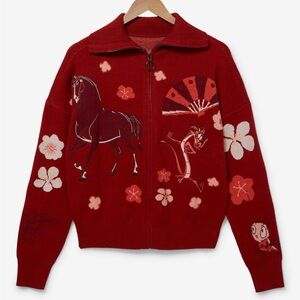 Disney Mulan Icons‎ Zippered Sweater Boxlunch Exclusive